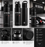 NO SOLTINHO Insulated Jiu-Jitsu Bottle